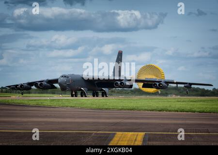 Bombardier à longue portée Boeing B-52 Stratofortress à la RAF Fairford. Banque D'Images