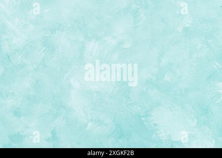 Fond grungy peint abstrait en eau de mer ou couleur turquoise. Partie du mur, papier peint, élément de design tons pastel Banque D'Images