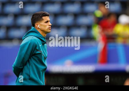 Joao Cancelo vu pendant le match UEFA Euro 2024 entre les équipes nationales du Portugal et de France au Volksparkstade, Hambourg, Allemagne (Maciej Rogowski) Banque D'Images