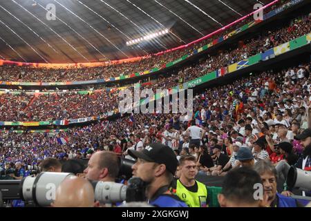 Munich, Allemagne. 09 juillet 2024. MUNICH, ALLEMAGNE - 9 JUILLET : présentation de Munich Football Arena lors de la demi-finale de l'UEFA EURO 2024 opposant l'Espagne et la France à Munich Football Arena le 9 juillet 2024 à Munich, Allemagne .240709 SEPA 07 056 - 20240709 PD13675 crédit : APA-PictureDesk/Alamy Live News Banque D'Images