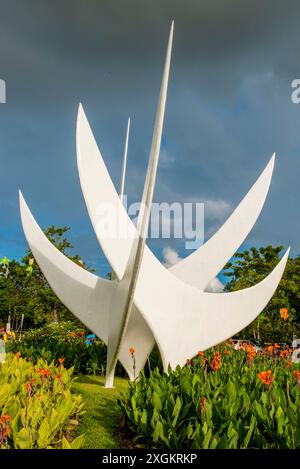 Monument du bicentenaire, Victoria, Mahé, République des Seychelles, Océan Indien. Banque D'Images