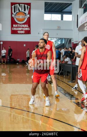 L'attaquant des Kings de Sacramento, Trey Lyles, qui s'entraîne avec équipe Canada avant les Jeux olympiques d'été au Centre Mendenhall Banque D'Images