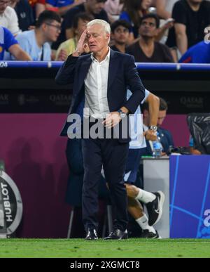 09 juil. 2024 - Espagne v France - Championnats de l'UEFA Euro 2024 - demi-finale - Munich. Responsable France Didier Deschamps. Image : Mark pain / Alamy Live News Banque D'Images