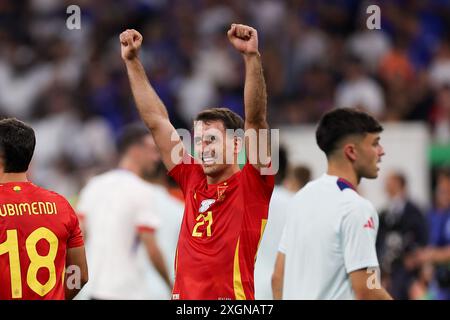 Munich, Allemagne. 09 juillet 2024. Mikel Oyarzabal, d’Espagne, vu lors du match de l’UEFA EURO 2024 opposant l’Espagne et la France à l’Allianz Arena (Munich). Note finale : temps plein, Espagne 2:1 France crédit : SOPA images Limited/Alamy Live News Banque D'Images