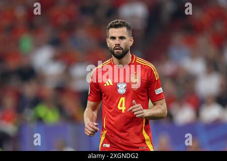 Munich, Allemagne. 09 juillet 2024. Nacho Fernandez, de l'Espagne, vu lors du match de l'UEFA EURO 2024 entre l'Espagne et la France à l'Allianz Arena (Munich). Score final : temps plein, Espagne 2:1 France (photo de Grzegorz Wajda/SOPA images/SIPA USA) crédit : SIPA USA/Alamy Live News Banque D'Images