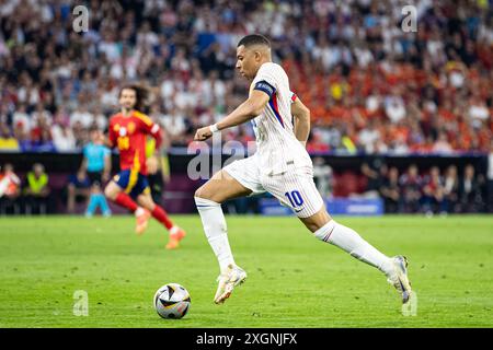 # GER, Spanien (ESP) v. Frankreich (FRA), Fussball Europameisterschaft, UEFA EURO 2024, Halbfinale, 09.07.2024 Foto : Eibner-Pressefoto/Roger Buerke Banque D'Images