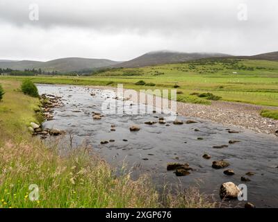 La rivière Findhorn, près de Findhorn Bridge, Cairngorms, Écosse, Royaume-Uni. Banque D'Images