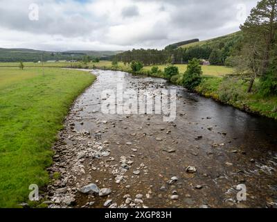 La rivière Findhorn, près de Findhorn Bridge, Cairngorms, Écosse, Royaume-Uni. Banque D'Images