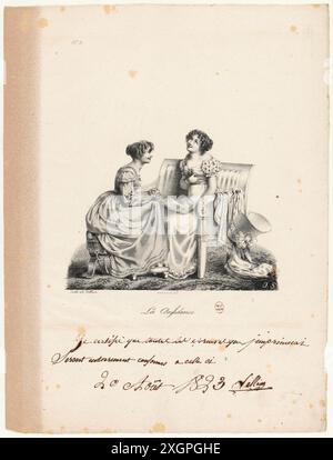 Scheffer, Jean, Gabriel (dessinateur-lithographe) | Villain, Jean-François (imprimeur-lithographe) Banque D'Images