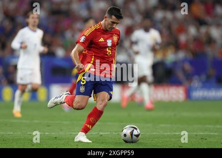 Munich , Allemagne 09.07.2024 : Mikel Merino de l'Espagne lors des demi-finales de l'UEFA EURO 2024, match de football entre l'Espagne et la France au Munich Football Banque D'Images