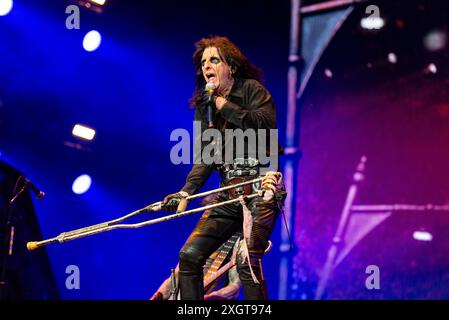 2024-06-08 Norje, Suède : le groupe Alice Cooper se produit au Sweden Rock Festival, Suède . (Photo de Lennart Håård | HaardRockPhotography) Banque D'Images