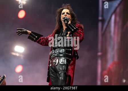 2024-06-08 Norje, Suède : le groupe Alice Cooper se produit au Sweden Rock Festival, Suède . (Photo de Lennart Håård | HaardRockPhotography) Banque D'Images