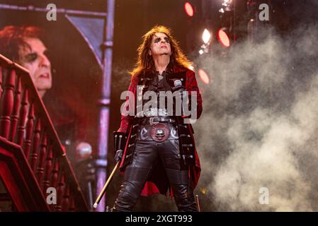 2024-06-08 Norje, Suède : le groupe Alice Cooper se produit au Sweden Rock Festival, Suède . (Photo de Lennart Håård | HaardRockPhotography) Banque D'Images