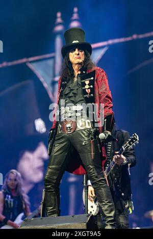 2024-06-08 Norje, Suède : le groupe Alice Cooper se produit au Sweden Rock Festival, Suède . (Photo de Lennart Håård | HaardRockPhotography) Banque D'Images