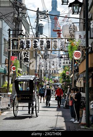 Japon, île de Honshu, Kanto, Tokyo, district d'Asakusa. Banque D'Images