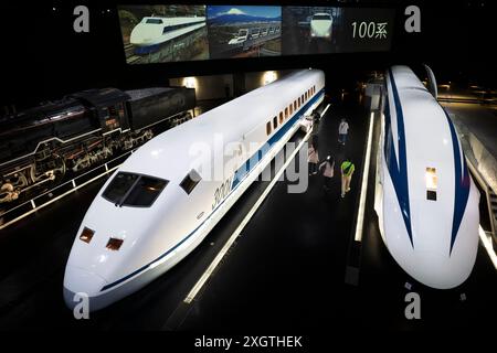 Japon, île de Honshu, Chubu, Aichi, Nagoya, le musée du chemin de fer SCMaglev et le parc ferroviaire. Banque D'Images