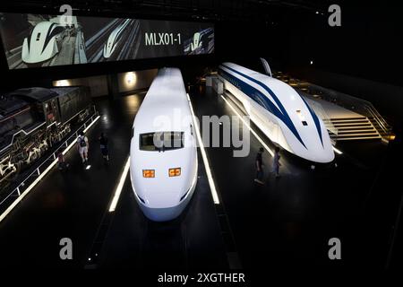 Japon, île de Honshu, Chubu, Aichi, Nagoya, le musée du chemin de fer SCMaglev et le parc ferroviaire. Banque D'Images