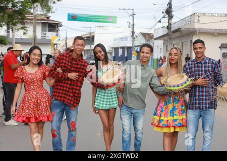 Célébrations de la Saint Jean à Bahia conceicao do almeida, bahia, brésil - 23 juin 2024 : les gens célèbrent les festivités de Sao Joao à Bahia. CONCEICAO DO ALMEIDA BAHIA BRÉSIL COPYRIGHT : XJOAXSOUZAX 230624JOA522 Banque D'Images