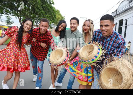 Célébrations de la Saint Jean à Bahia conceicao do almeida, bahia, brésil - 23 juin 2024 : les gens célèbrent les festivités de Sao Joao à Bahia. CONCEICAO DO ALMEIDA BAHIA BRÉSIL COPYRIGHT : XJOAXSOUZAX 230624JOA549 Banque D'Images