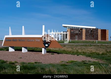 Centre d'accueil du site historique national Minuteman missile dans le Dakota du Sud Banque D'Images