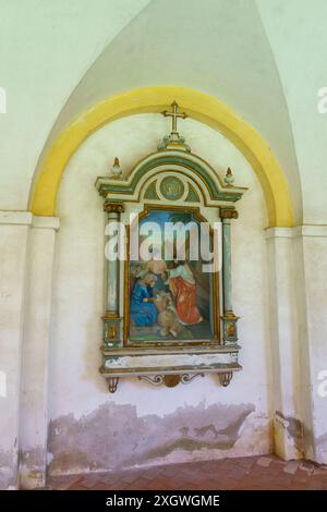 21 04 23 ; Swieta Lipka polychromie colorée dans le Saint Sanctuaire de la basilique Marie dédiée à la Bienheureuse Vierge Marie Swieta Lipka. Pologne Banque D'Images