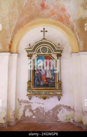 21 04 23 ; Swieta Lipka polychromie colorée dans le Saint Sanctuaire de la basilique Marie dédiée à la Bienheureuse Vierge Marie Swieta Lipka. Pologne Banque D'Images