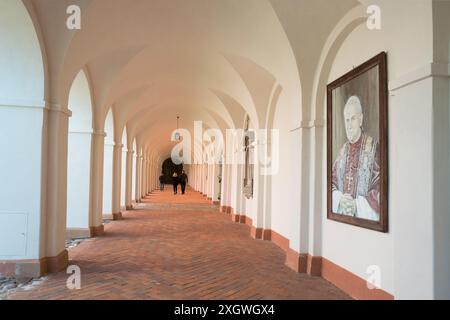 21 04 23 ; Swieta Lipka polychromie colorée dans le Saint Sanctuaire de la basilique Marie dédiée à la Bienheureuse Vierge Marie Swieta Lipka. Pologne Banque D'Images