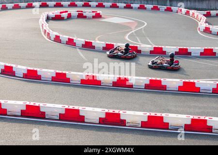 piste de karting dans la ville Banque D'Images