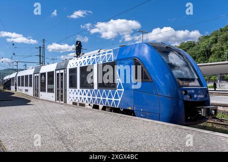 Train Vlexx Alstom Coradia LINT 54 à la gare centrale de Coblence Banque D'Images