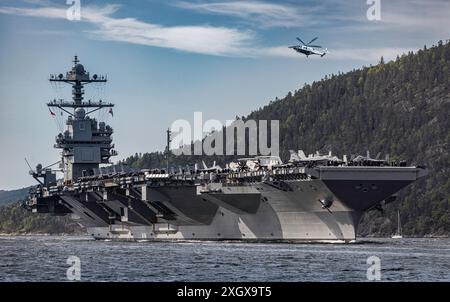 USS Gerald F. Ford Banque D'Images