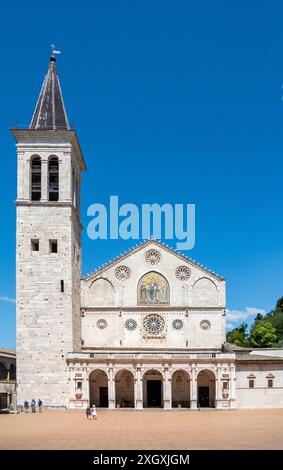 Spoleto, Pérouse, Italie, Cathédrale de Spoleto Cattedrale di Santa Maria Assunta(Cattedrale di Santa Maria Assunta), éditorial seulement. Banque D'Images