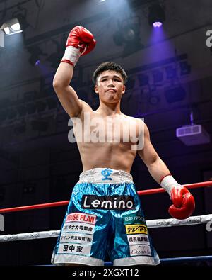 Tokyo, Japon. 25 juin 2024. Le Japonais Sora Tanaka avant ses débuts professionnels dans le combat des 6R Water au Korakuen Hall à Tokyo, Japon, le 25 juin 2024. Crédit : Hiroaki Finito Yamaguchi/AFLO/Alamy Live News Banque D'Images