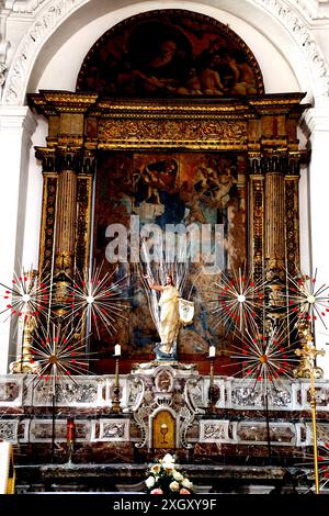 Église Sainte Catherine à Taormine Sicile Italie Banque D'Images