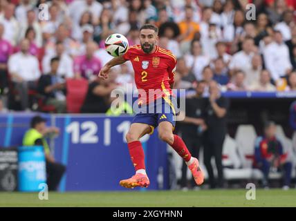 Stuttgart, Allemagne. 05 juillet 2024. firo : 05.07.2024, Football, Football : UEFA EURO 2024, EM, Championnat d'Europe 2024, quarts de finale, finale 1/4, M45, match 45, ESP, Espagne - GER, Allemagne 2:1 Dani Carvajal, Espagne, action individuelle crédit : dpa/Alamy Live News Banque D'Images