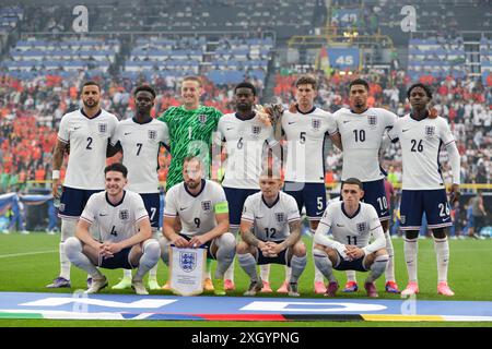 Dortmund, Allemagne. 10 juillet 2024. Équipe d'Angleterre vue lors du match UEFA EURO 2024 entre les pays-Bas et l'Angleterre au signal Iduna Park (Dortmund). Score final : temps plein, pays-Bas 1:2 Angleterre. Crédit : SOPA images Limited/Alamy Live News Banque D'Images