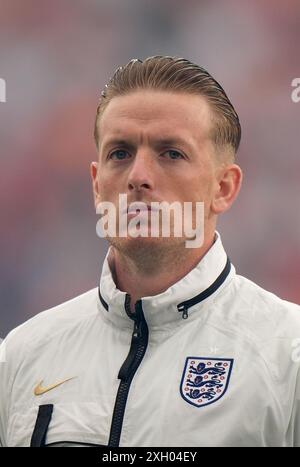 Le gardien de but anglais Jordan Pickford lors de l'UEFA Euro 2024, match de demi-finale au BVB Stadion Dortmund à Dortmund, Allemagne. Date de la photo : mercredi 10 juillet 2024. Banque D'Images