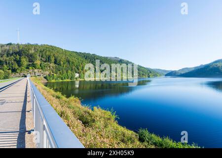 Réservoir Odertalsperre de la rivière Oder Bad Lauterberg im Harz Harz Niedersachsen, basse-Saxe Allemagne Banque D'Images