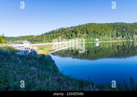 Réservoir Odertalsperre de la rivière Oder Bad Lauterberg im Harz Harz Niedersachsen, basse-Saxe Allemagne Banque D'Images