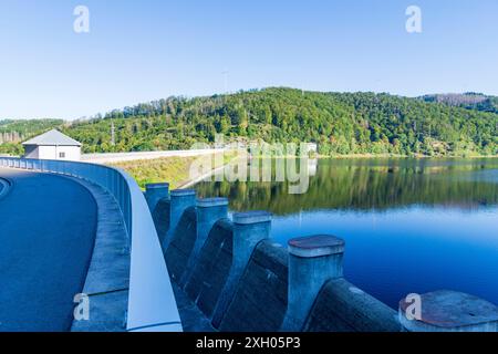 Réservoir Odertalsperre de la rivière Oder Bad Lauterberg im Harz Harz Niedersachsen, basse-Saxe Allemagne Banque D'Images