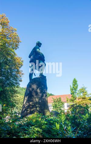 park Kurpark, Hermann von Wissmann monument Bad Lauterberg im Harz Harz Niedersachsen, basse-Saxe Allemagne Banque D'Images