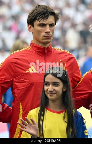 Stuttgart, Allemagne. 05 juillet 2024. Robin le Normand (3) d'Espagne photographié lors d'un match de football entre les équipes nationales d'Espagne et d'Allemagne dans la phase quart de finale du tournoi UEFA Euro 2024, le jeudi 5 juillet 2024 à Stuttgart, Allemagne . Crédit : Sportpix/Alamy Live News Banque D'Images
