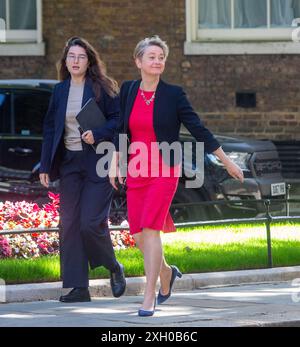 Londres, Angleterre, Royaume-Uni. 11 juillet 2024. YVETTE COOPER, secrétaire d'État au ministère de l'intérieur, arrive à la réception des prix de bravoure de la police au 10 Downing Street. (Crédit image : © Tayfun Salci/ZUMA Press Wire) USAGE ÉDITORIAL SEULEMENT! Non destiné à UN USAGE commercial ! Banque D'Images