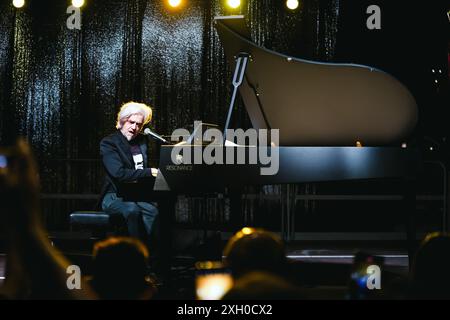 Milan, Italie. 10 juillet 2024. Morgan se produit en concert au Desio Summer Music Festival à Milan, en Italie, le 11 juillet 2024 (photo Alessandro Bremec/NurPhoto). Crédit : NurPhoto SRL/Alamy Live News Banque D'Images