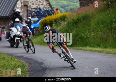 Tour de France 2024 - 111ème édition - 11ème étape Evaux les bains - le Lioran 211 km - 10/07/2024 Primoz Roglic pour l'équipe Red Bull Bora Hansgrohe - photo Luca Bettini/Pool/GodingImages Banque D'Images