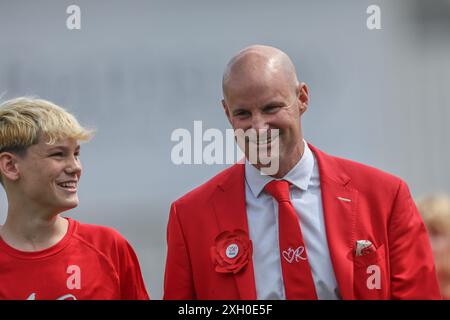 Andrew Strauss lors du Rothesay test match Day Two England v West Indies à Lords, Londres, Royaume-Uni, 11 juillet 2024 (photo par Mark Cosgrove/News images) à Londres, Royaume-Uni le 7/11/2024. (Photo Mark Cosgrove/News images/SIPA USA) Banque D'Images