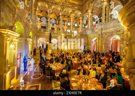 Washington, Vereinigte Staaten. 10 juillet 2024. Sommet de l'OTAN à Washington. Dîner des ministres des Affaires étrangères et des représentants permanents, offert par le Secrétaire d'Etat des Etats-Unis d'Amérique, Antony Blinken. Washington, 10 juillet 2024. Photographié pour le compte du ministère fédéral des Affaires étrangères crédit : dpa/Alamy Live News Banque D'Images