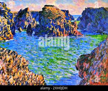 Arrivée à Port-Goulphar, belle-Ile, 1886 (peinture) par l'artiste Monet, Claude (1840-1926) Français. Illustration de Vecteur