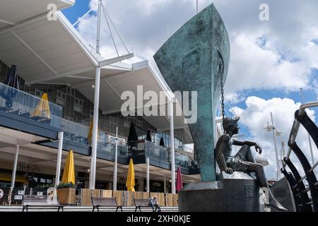 Gunwharf Quays, Portsmouth, Royaume-Uni Banque D'Images