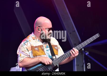 Le groupe reggae & punk The Skints en performance au festival de musique Bristol Sounds, Bristol, Royaume-Uni. 23 juin Banque D'Images