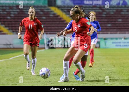 Mia Pante du Canada lors de la Coupe du monde féminine U-20 de la FIFA, Costa Rica match France contre Canada le 14 août 2022. (Photo par : Martín Fonseca) Banque D'Images